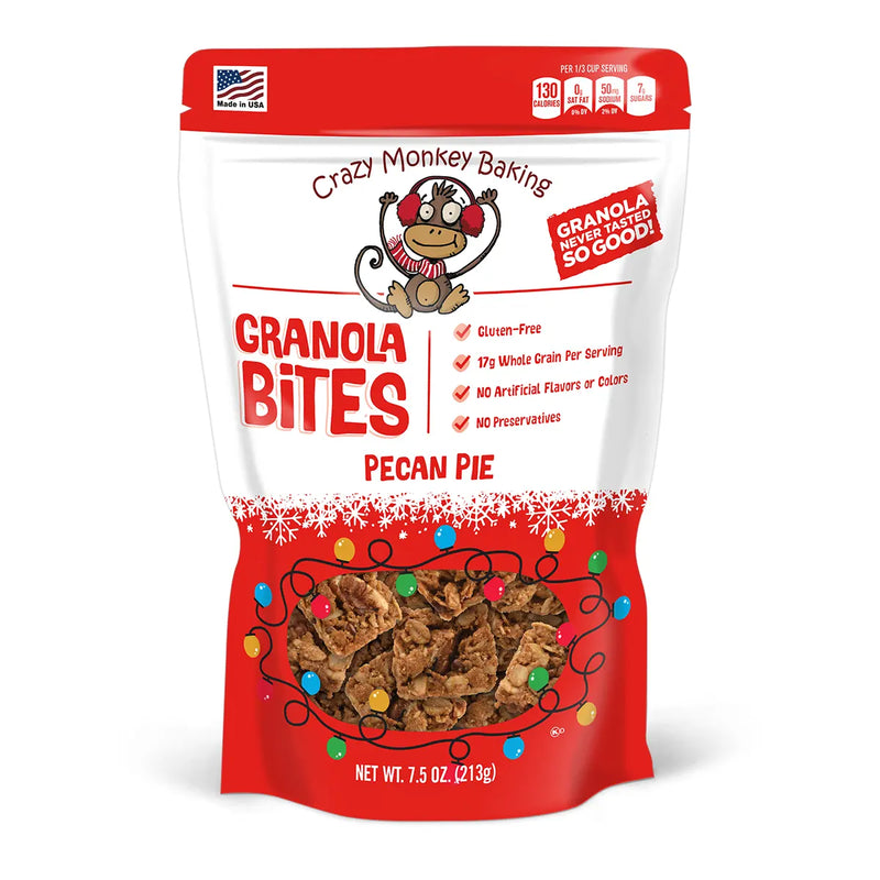 7.5 oz. Crazy Monkey Pecan Pie Granola Bites