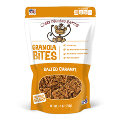 7.5 oz. Crazy Monkey Salted Caramel Granola Bites